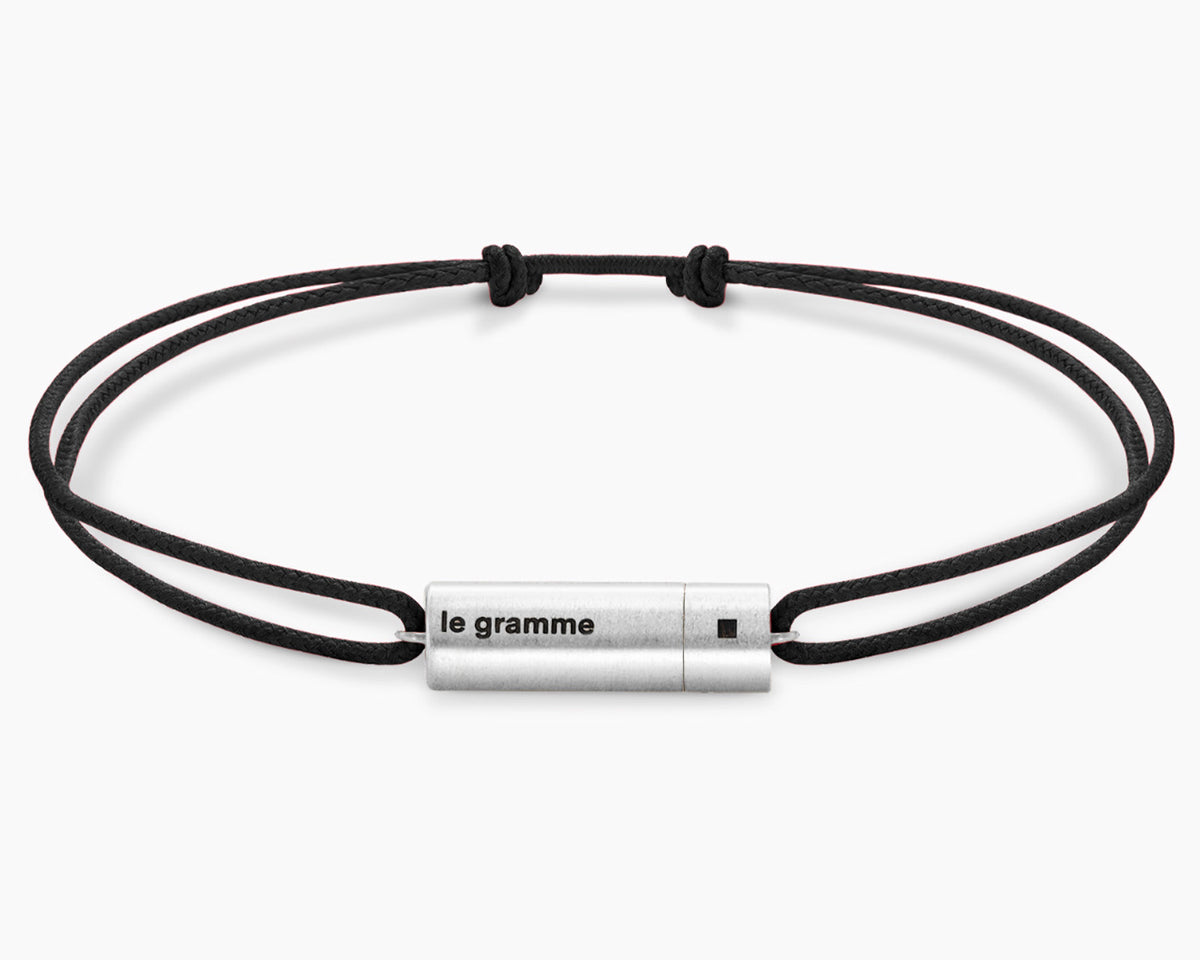 ね*ね様 LE GRAMME 5g polished cable bracele black câble bracelet le 5g | 925 sterling silver brushed – le gramme