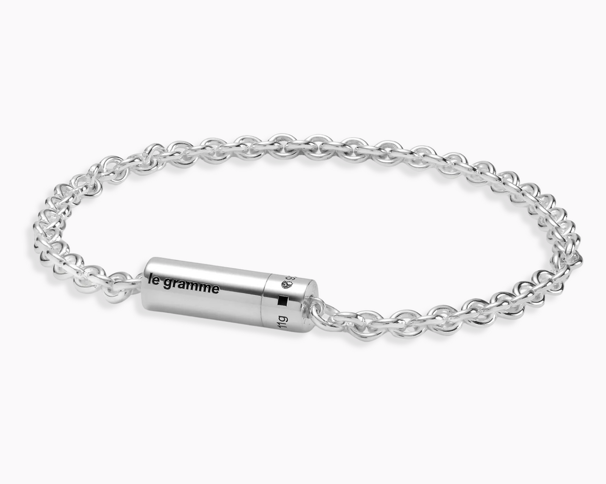 cable bracelet on chain le 11g – le gramme
