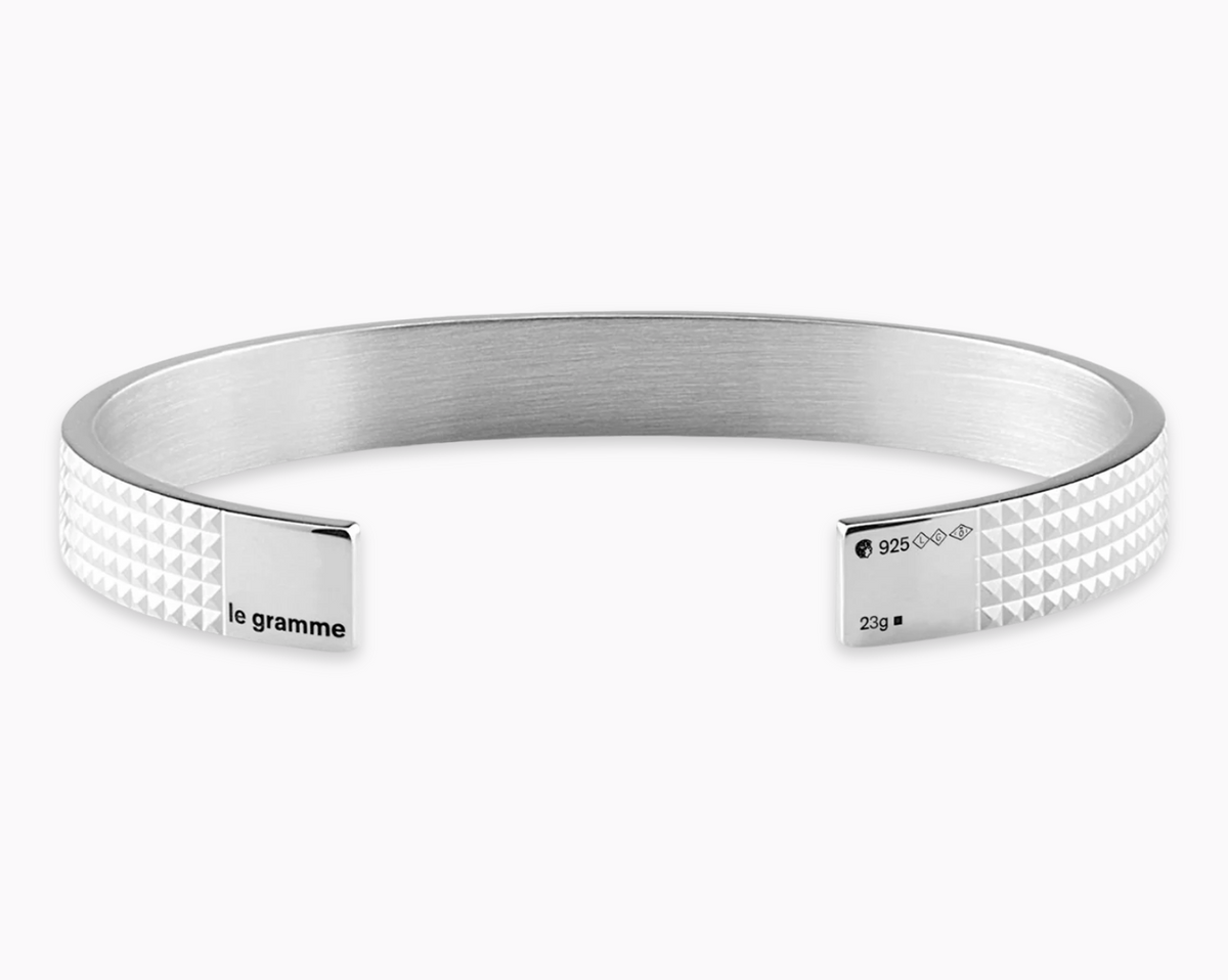 guilloche ribbon bracelet le 23g – le gramme