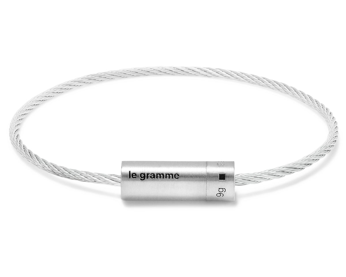 【関税込み】Le Gramme シルバー Cable Le 5g ブレスレット Le Gramme Le 5g Cable Bracelet | Silver | FARFETCH
