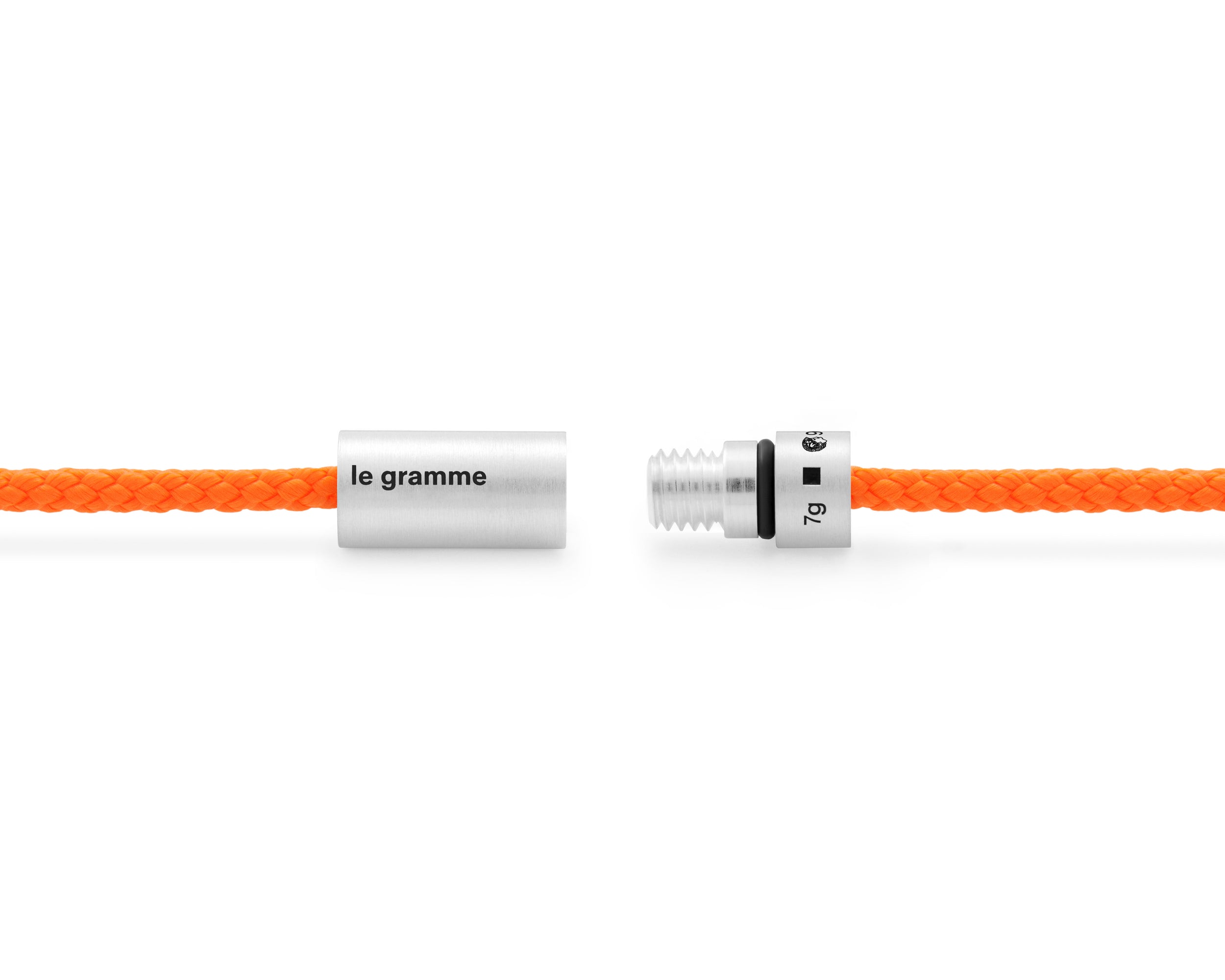 orange nato cable bracelet le 7g