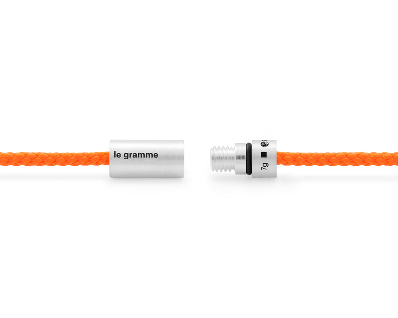 orange nato cable bracelet le 7g