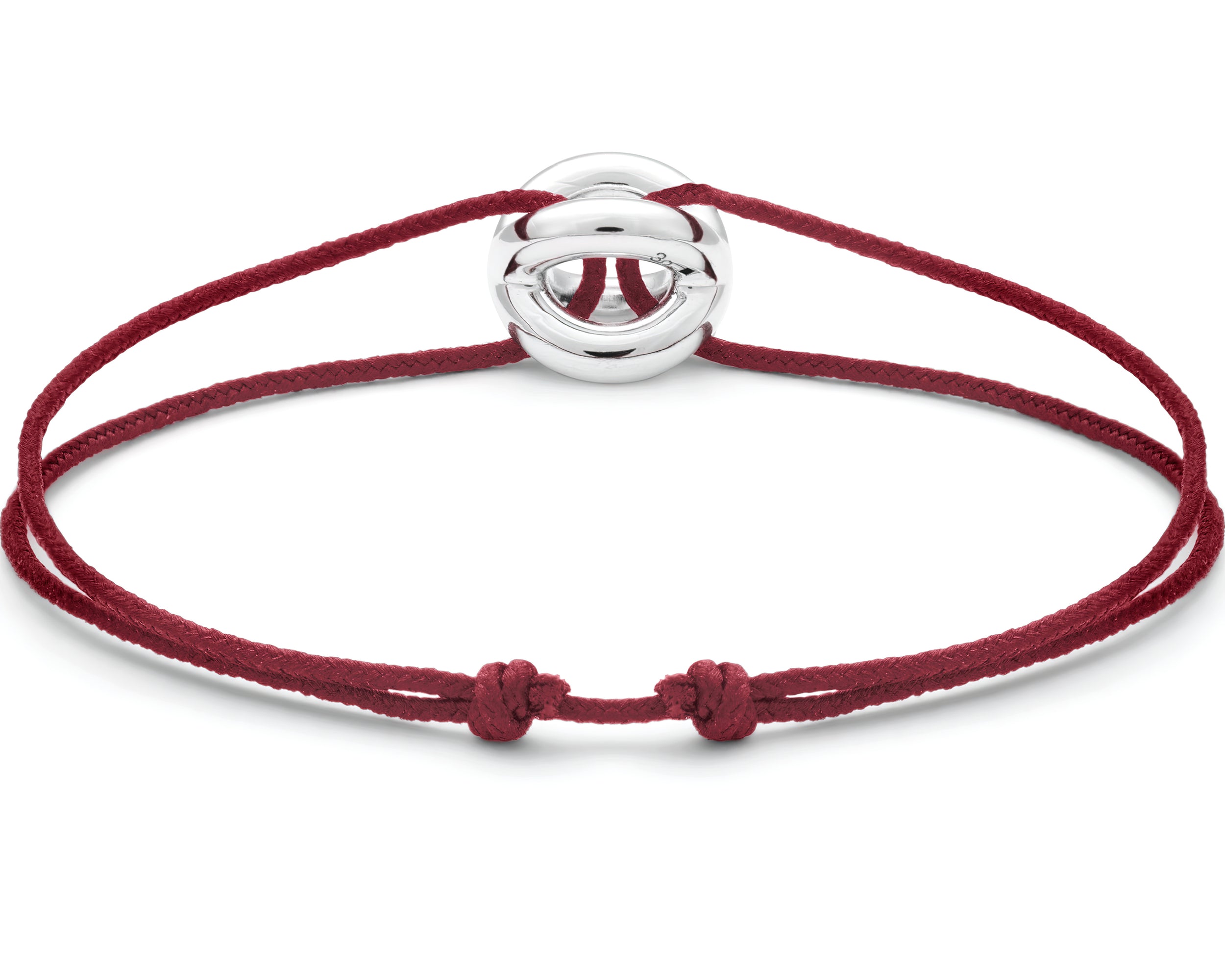 burgundy interlaced cord bracelet le 3g