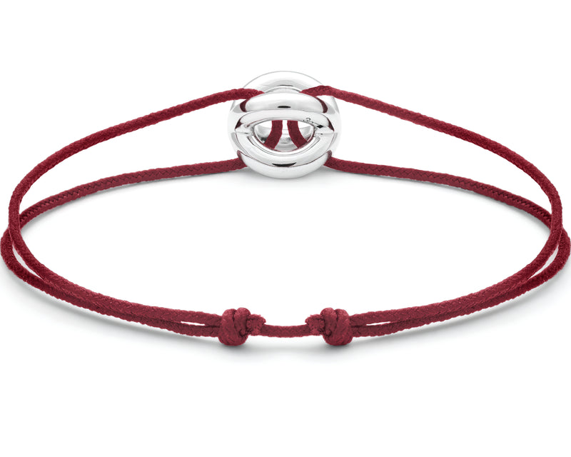 burgundy interlaced cord bracelet le 3g