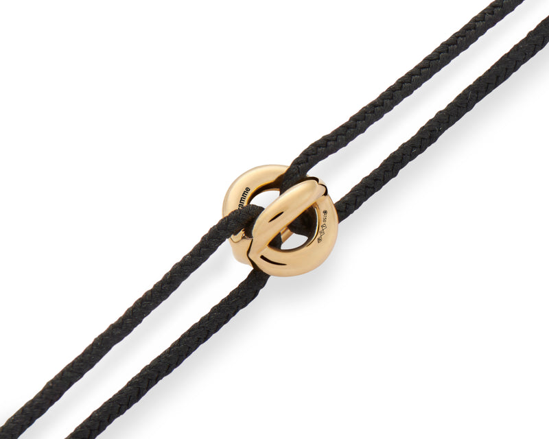 black interlaced cord bracelet le 1g
