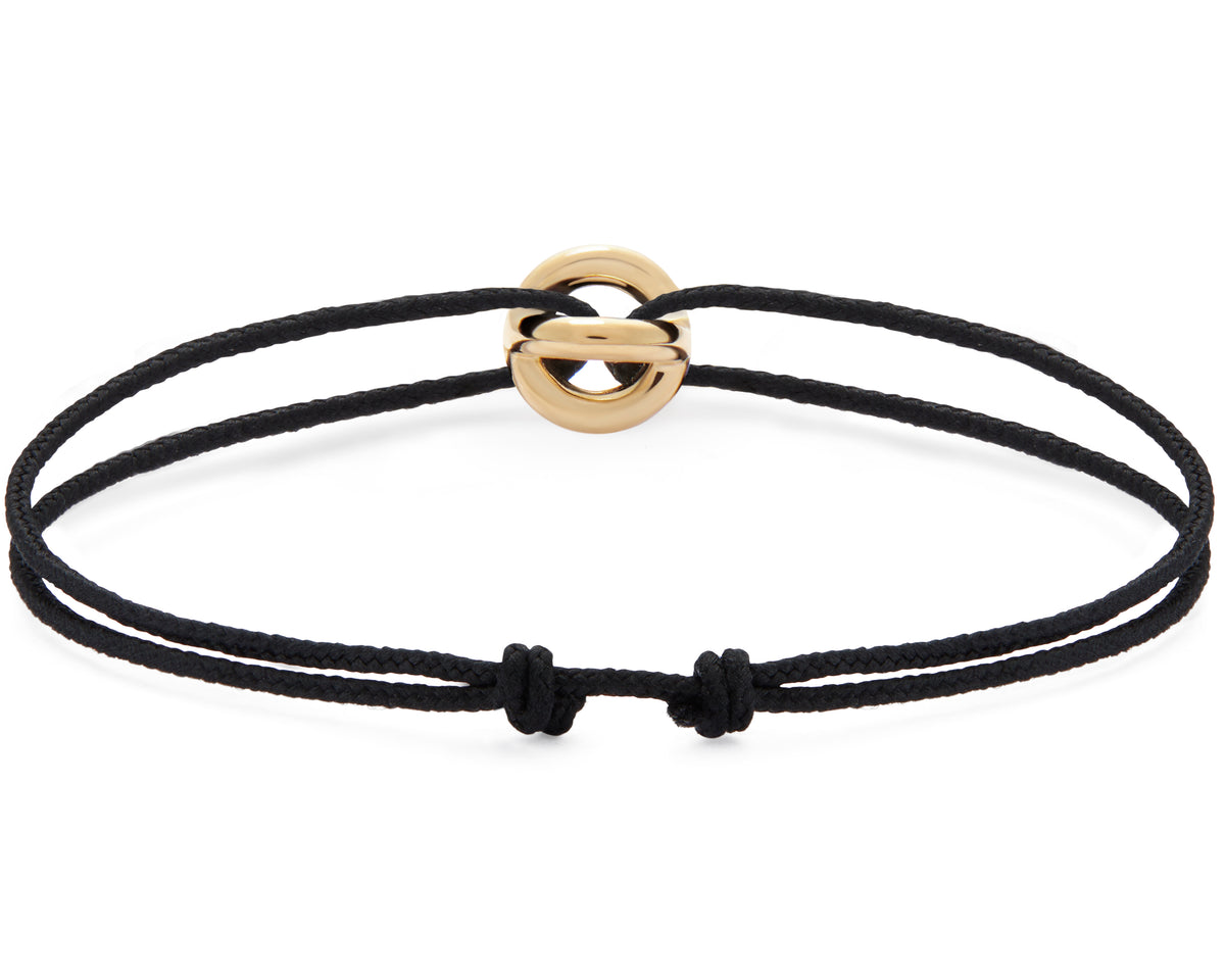 entrelacs black cord bracelet le 1g - – le gramme