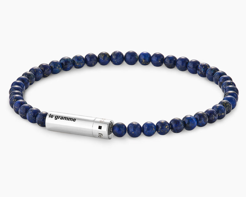 bracelet beads lapis lazuli le 9g