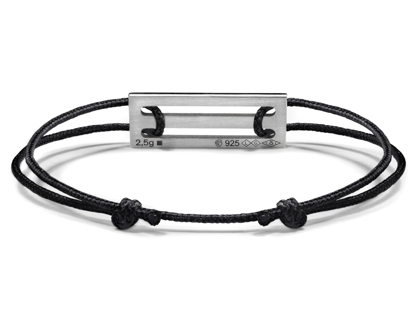 lacquered tricolor cord bracelet le 2,5g