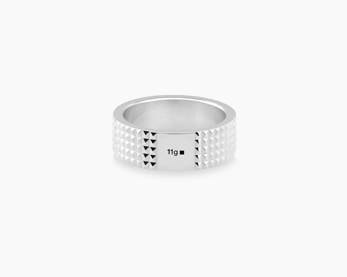 guilloche ribbon ring la 11g