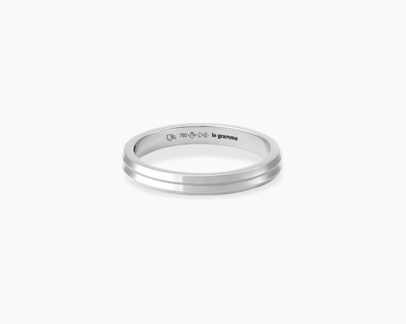 bague ruban guilloché la 4g
