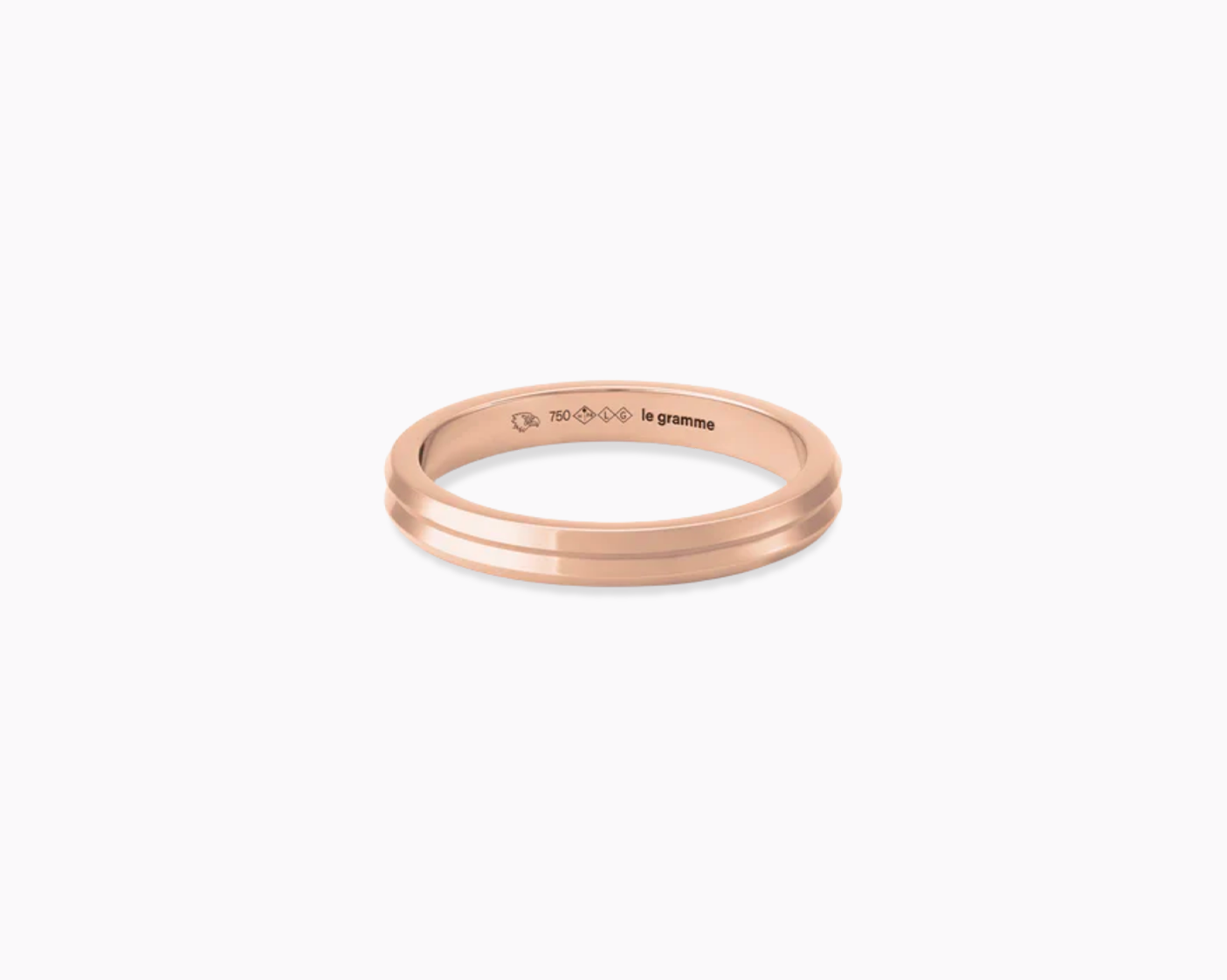 bague ruban guilloché la 4g