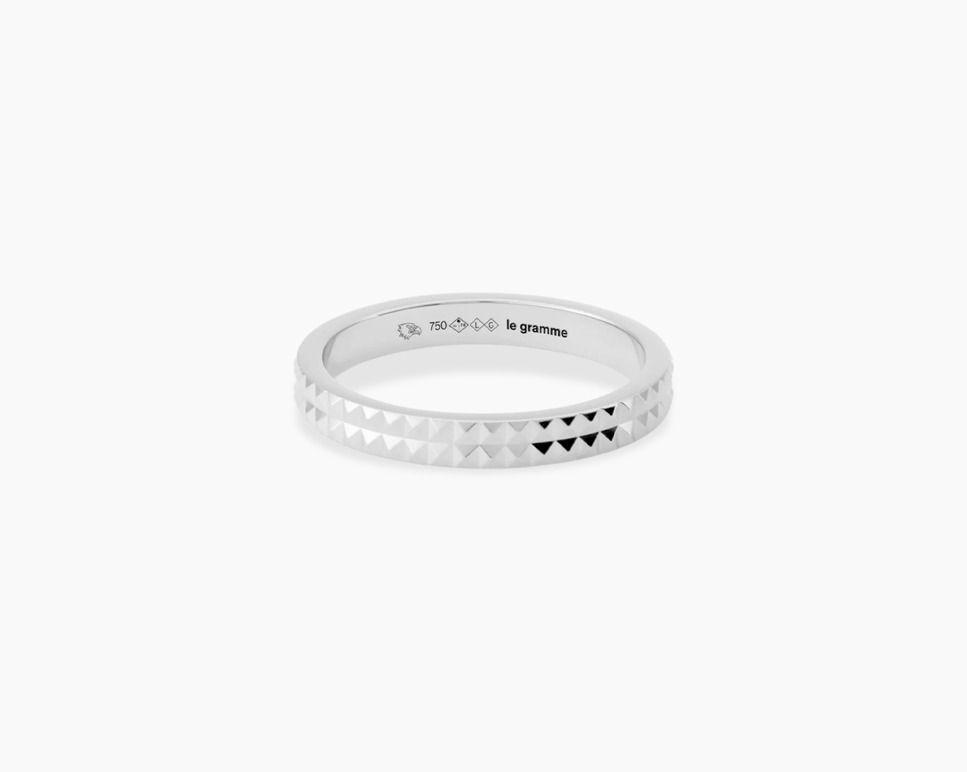 bague ruban guilloché la 4g
