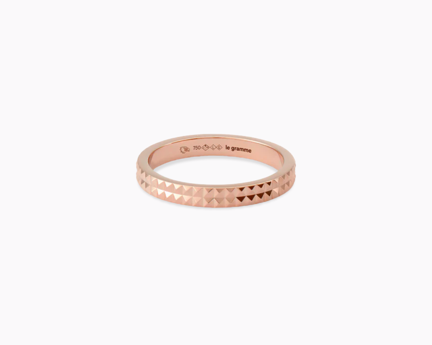 bague ruban guilloché la 4g