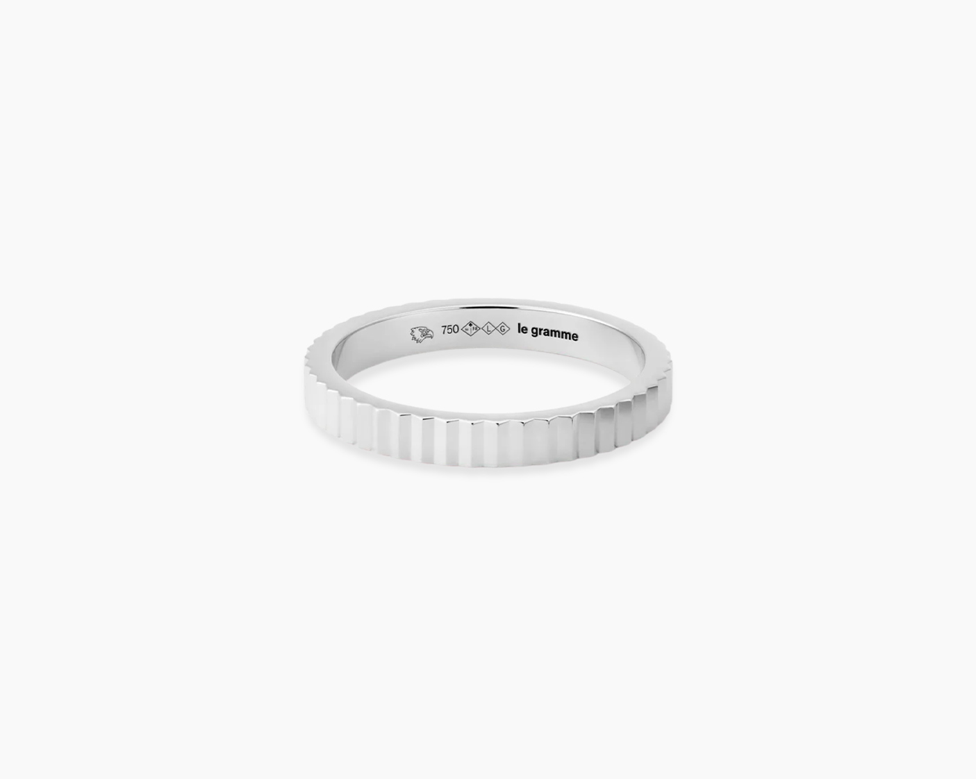bague ruban guilloché la 4g