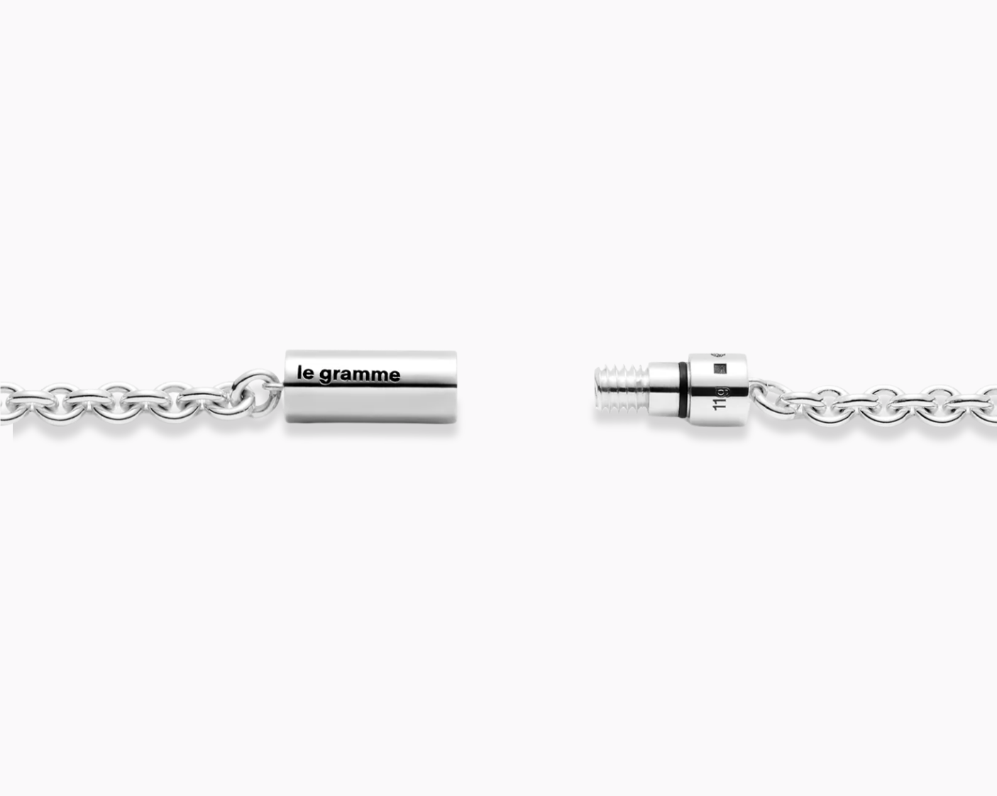 cable bracelet on chain le 11g – le gramme