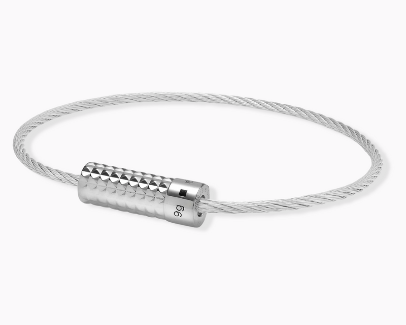 pyramid guilloche cable bracelet le 9g – le gramme