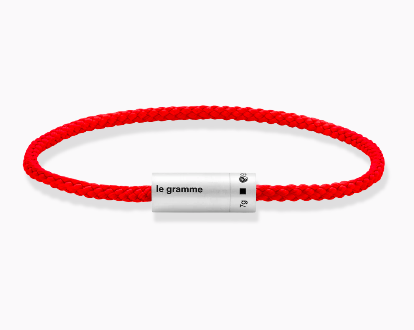 bracelet câble nato rouge le 7g