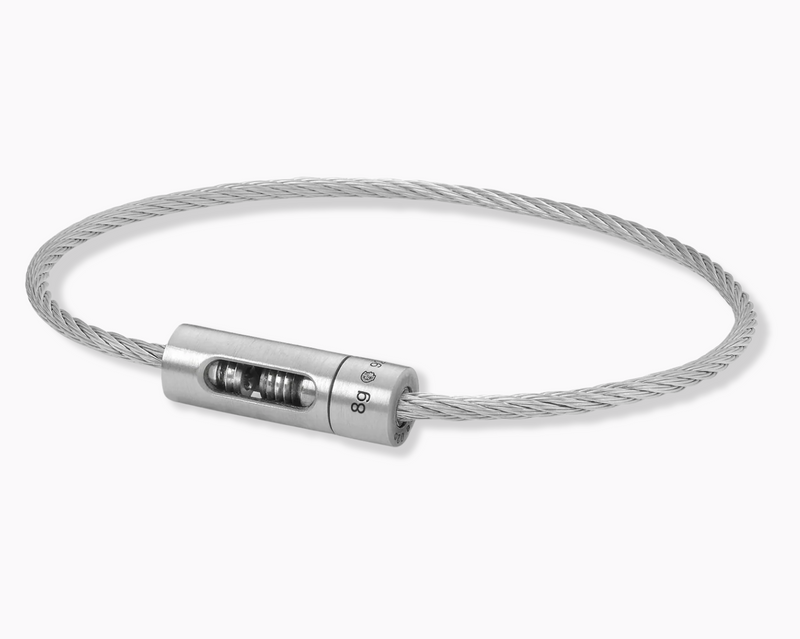 bracelet câble perforé 8g