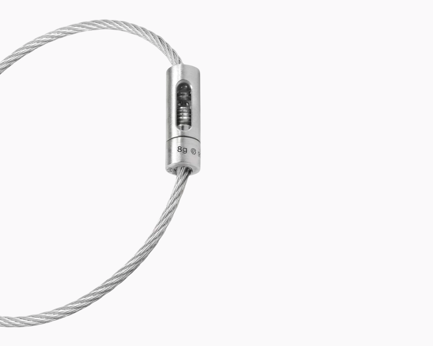 bracelet câble perforé 8g