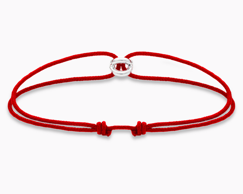red interlaced cord bracelet le 1g