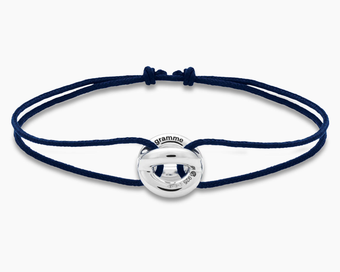 navy blue interlaced cord bracelet le 3g