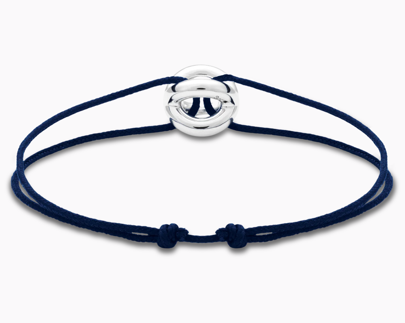 navy blue interlaced cord bracelet le 3g