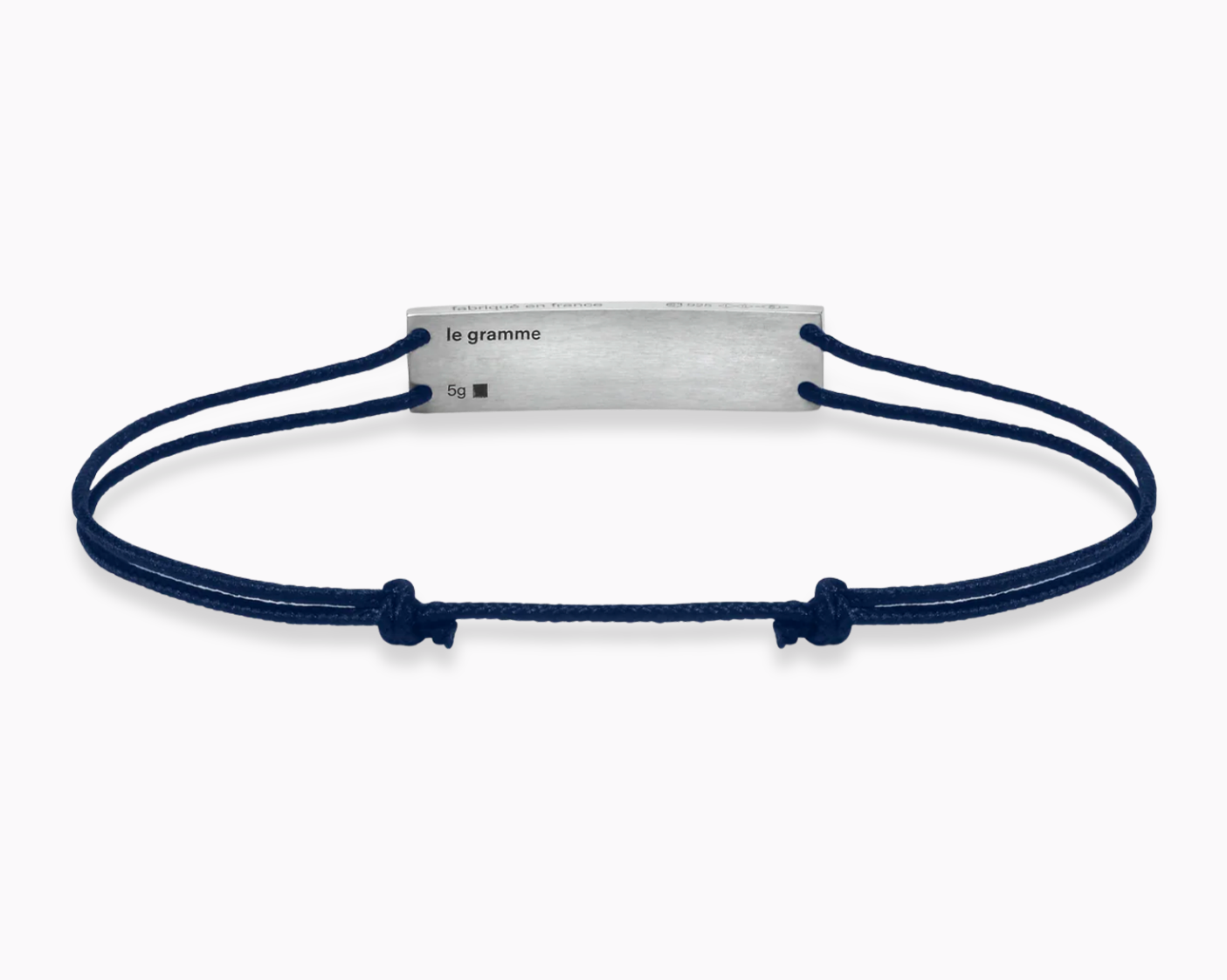 godron navy blue cord bracelet le 5g