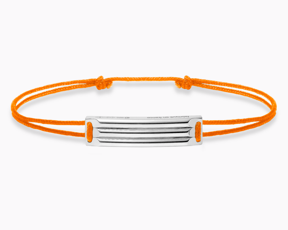 godron orange cord bracelet le 5g – le gramme