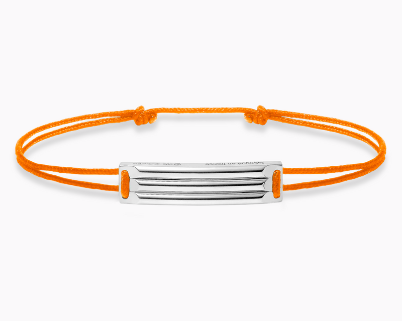 godron orange cord bracelet le 5g – le gramme