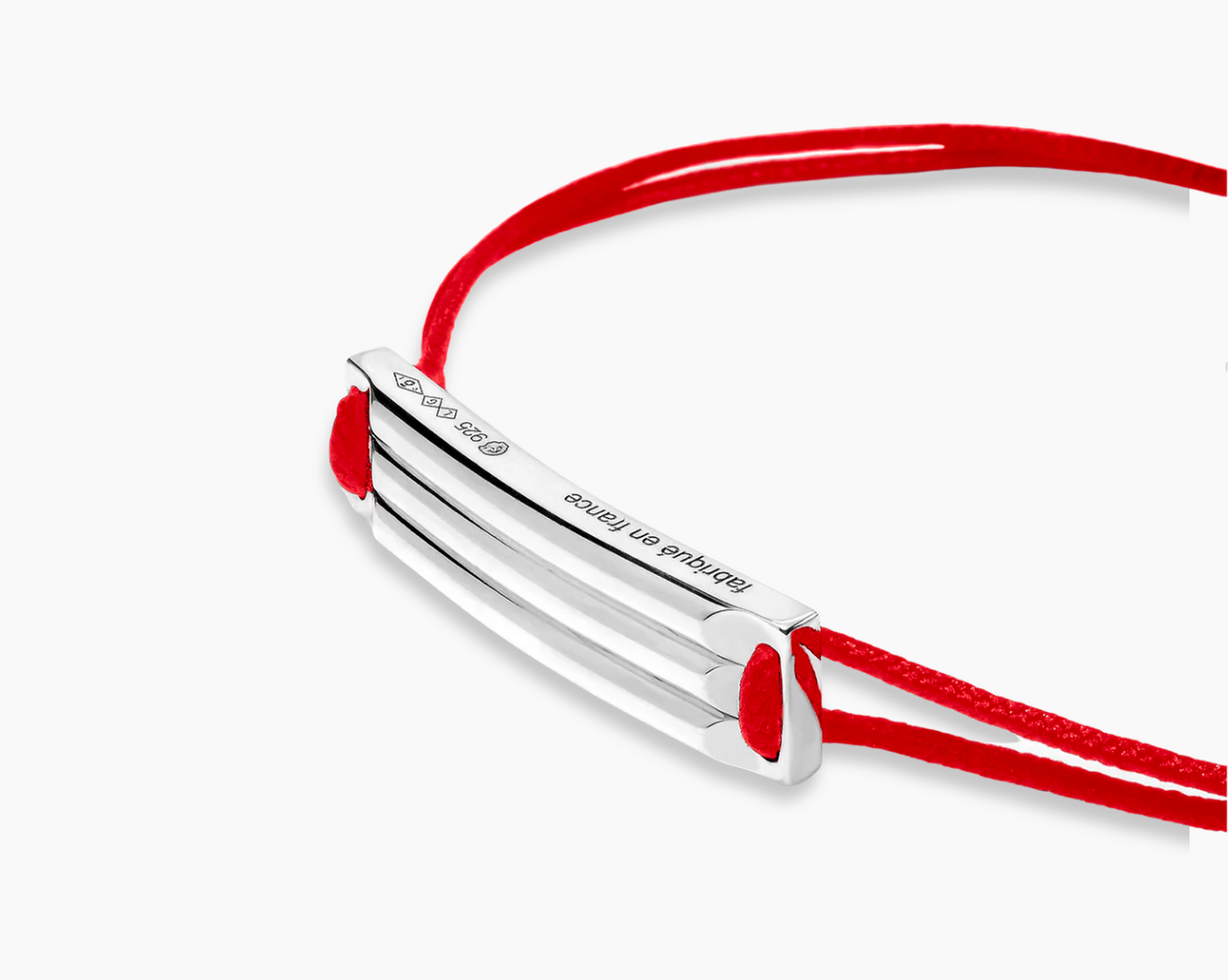 godron red cord bracelet le 5g – le gramme