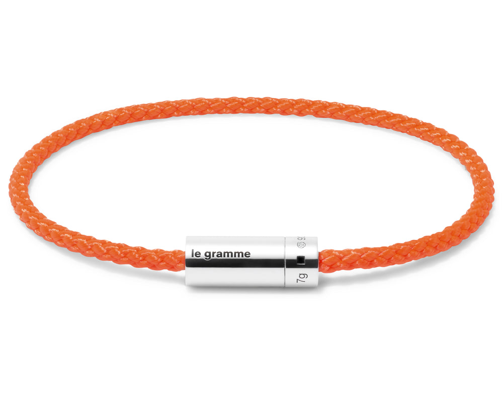 orange nato cable bracelet le 7g