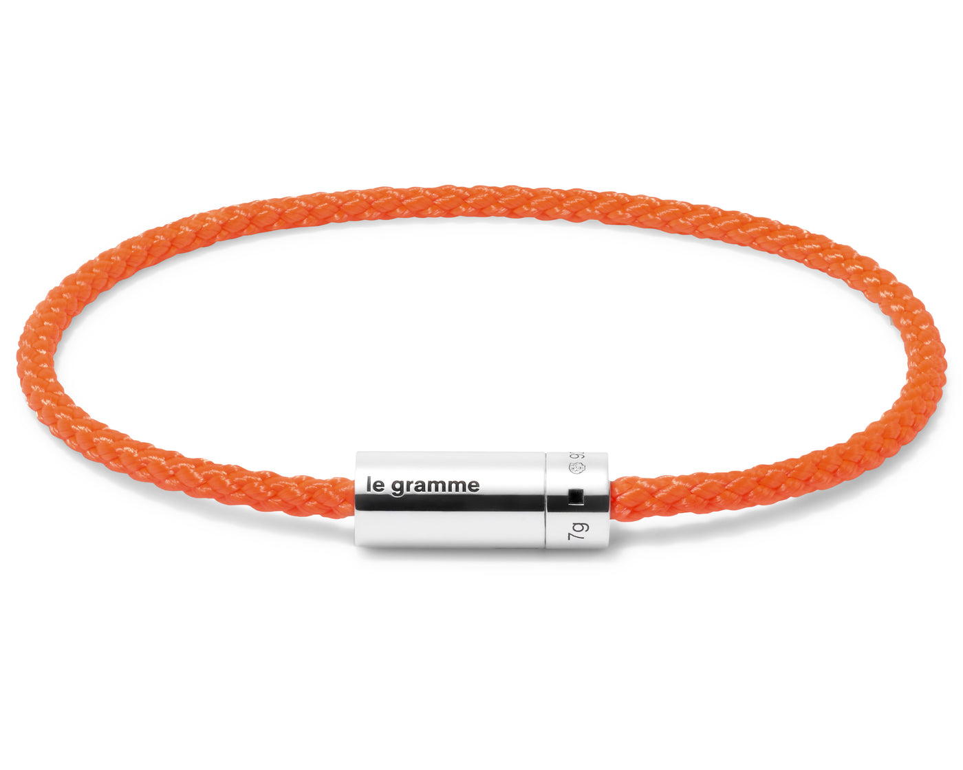 orange nato cable bracelet le 7g