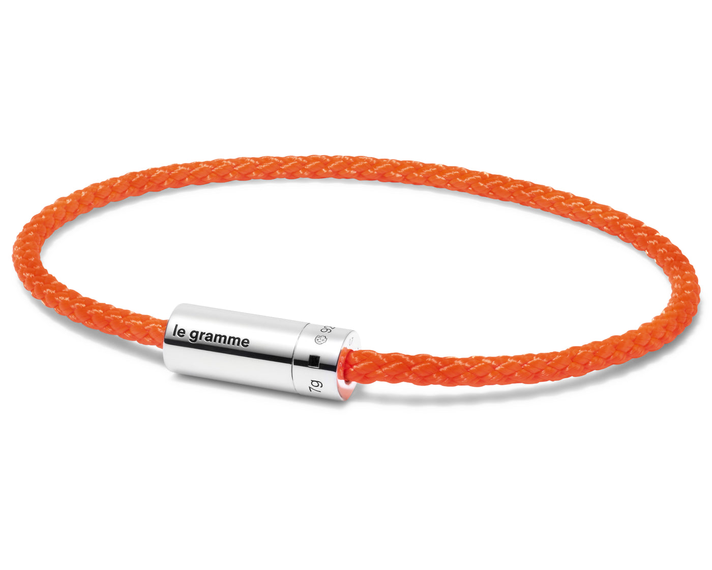 orange nato cable bracelet le 7g
