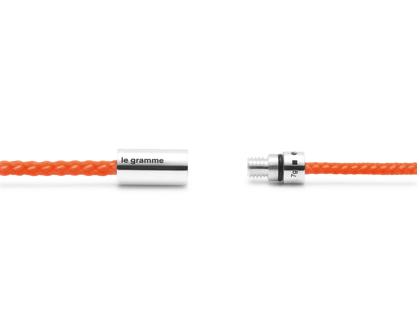 orange nato cable bracelet le 7g