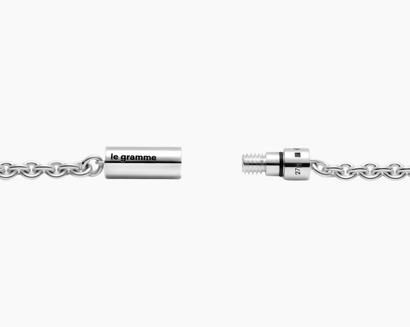 collier câble sur chaîne le 27g