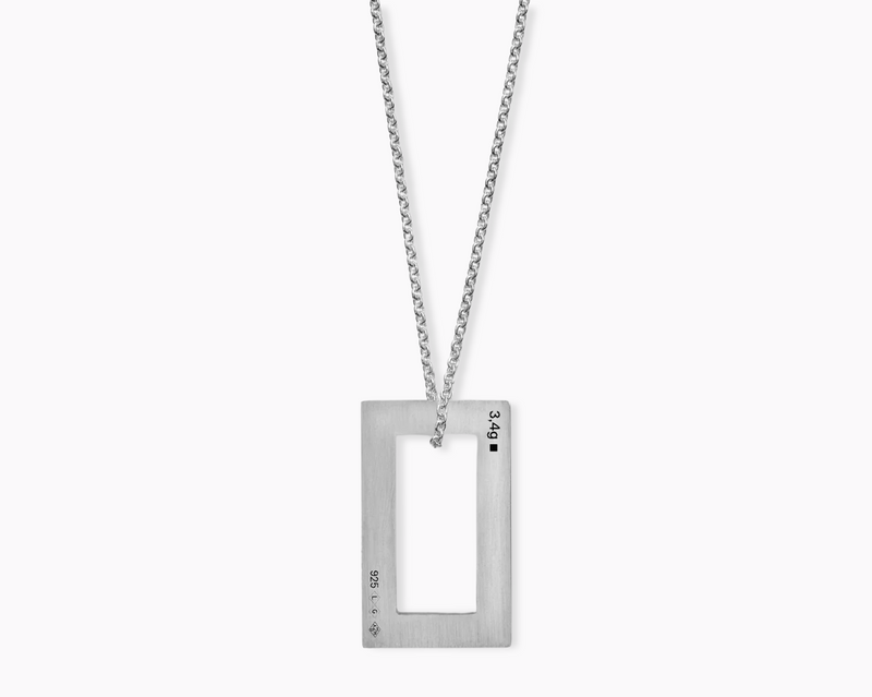 rectangle necklace 3.4g