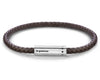 brown leather cable bracelet le 7g