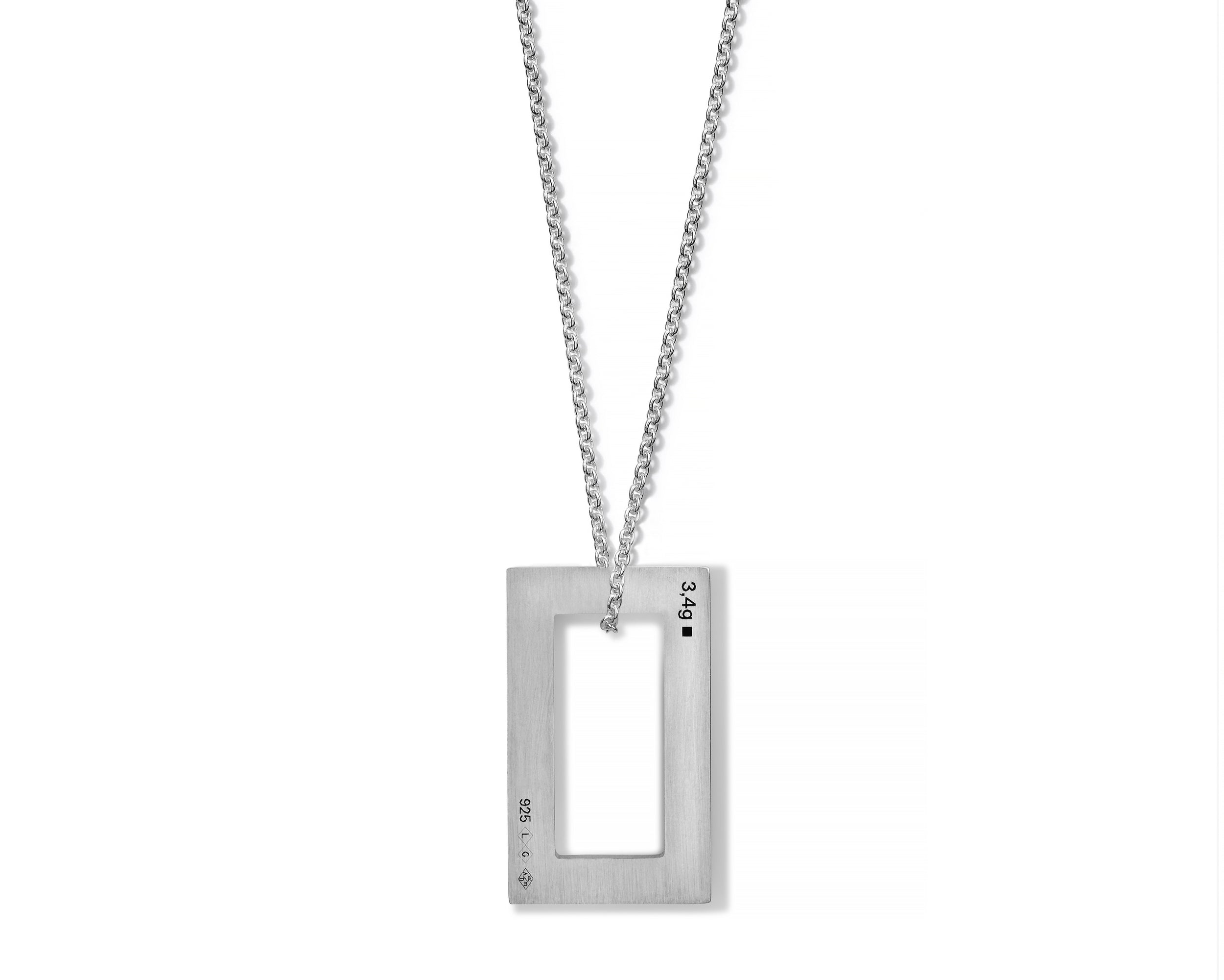 rectangle necklace 3.4g