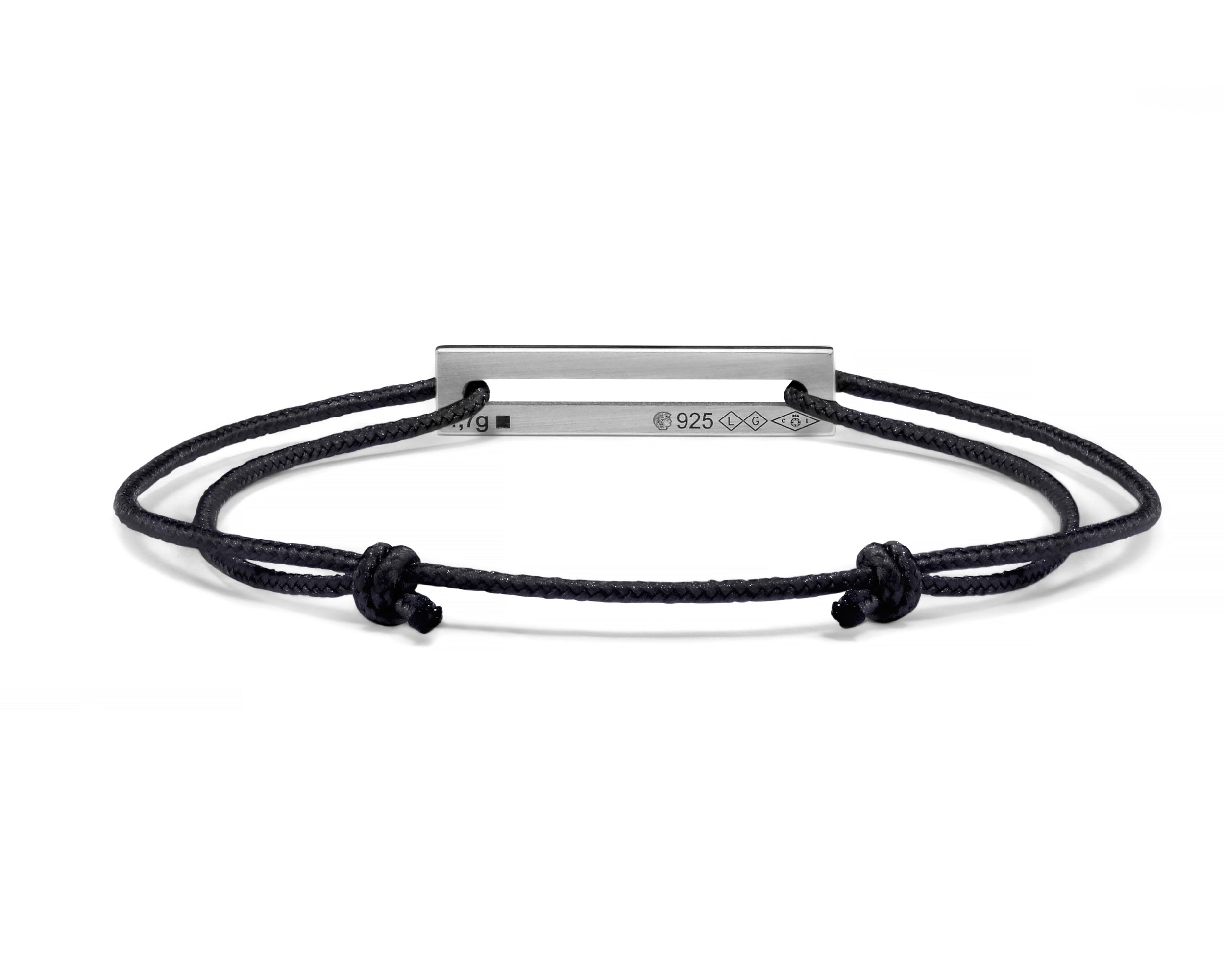 lacquered yellow cord bracelet le 1,7g