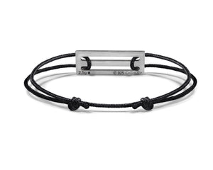 lacquered blue cord bracelet le 2,5g