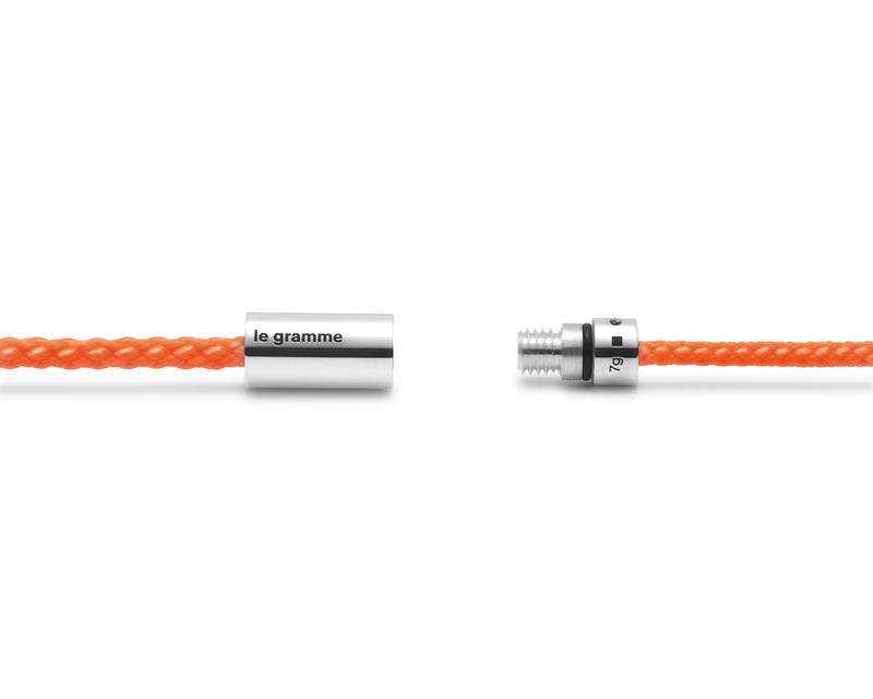 orange nato cable bracelet le 7g