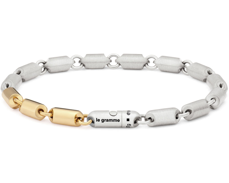 bracelet-segment-925-sterling-silver-and-18ct-yellow-gold-27g-bijoux-pour-homme