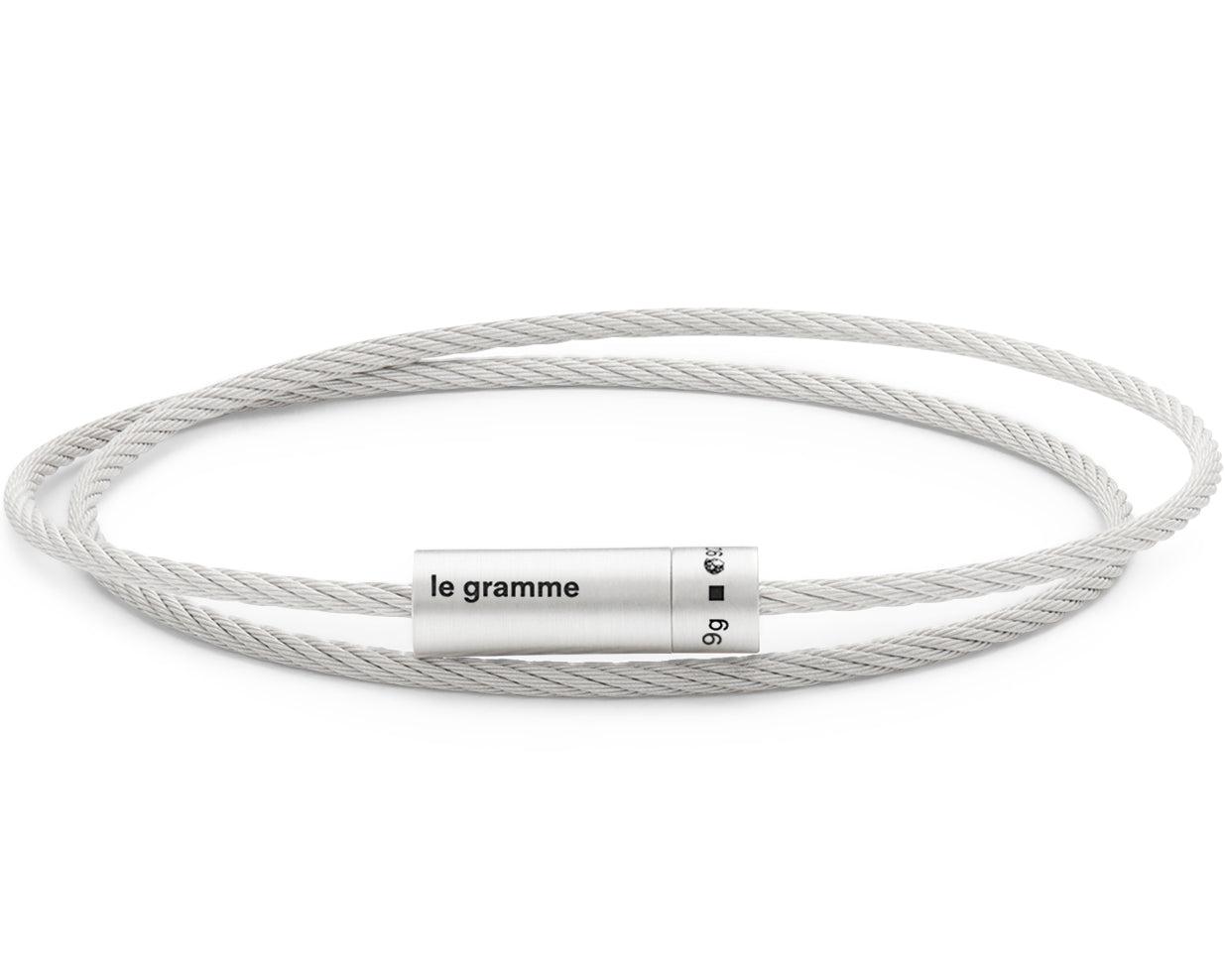 double turn cable bracelet le 9g – le gramme