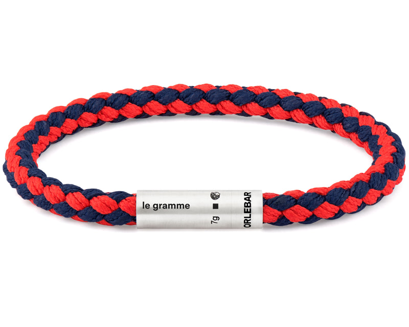 navy and red nato cable bracelet orlebar brown le 7g