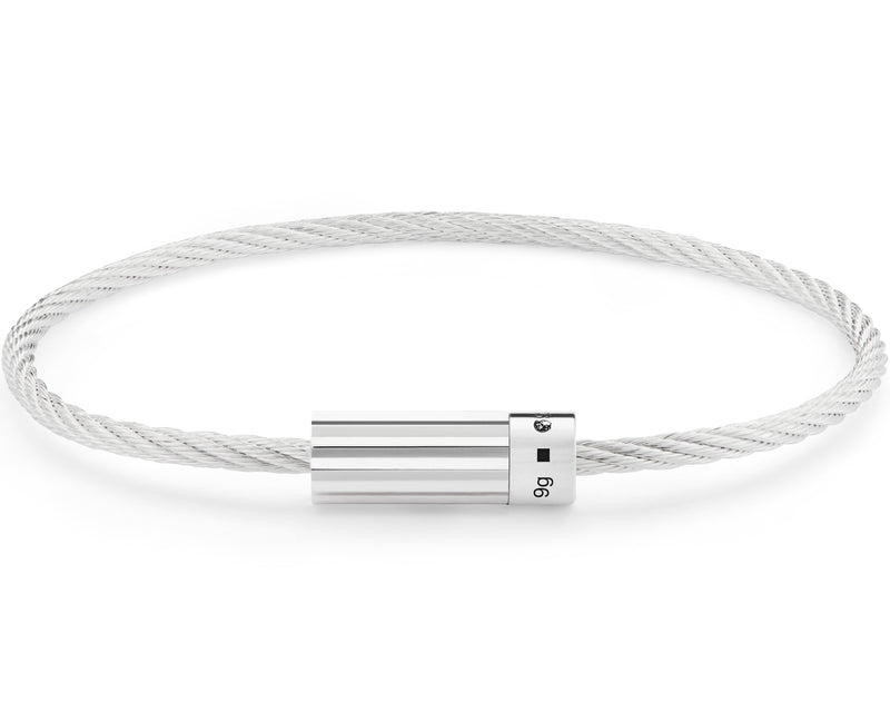 horizontal guilloche cable bracelet le 9g