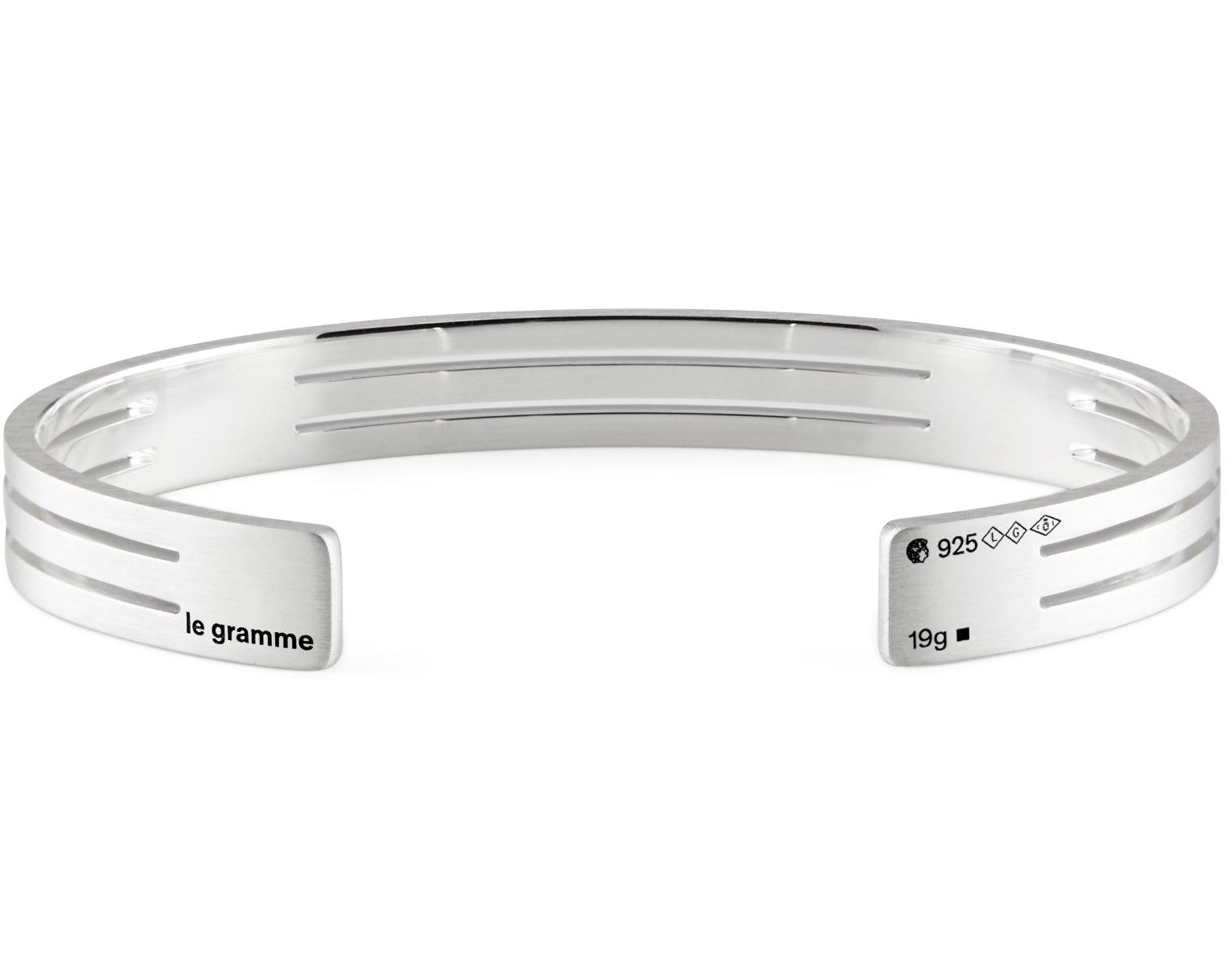 men's silver bracelets le gramme