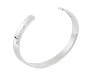 bracelet ruban le 20g serti diamants