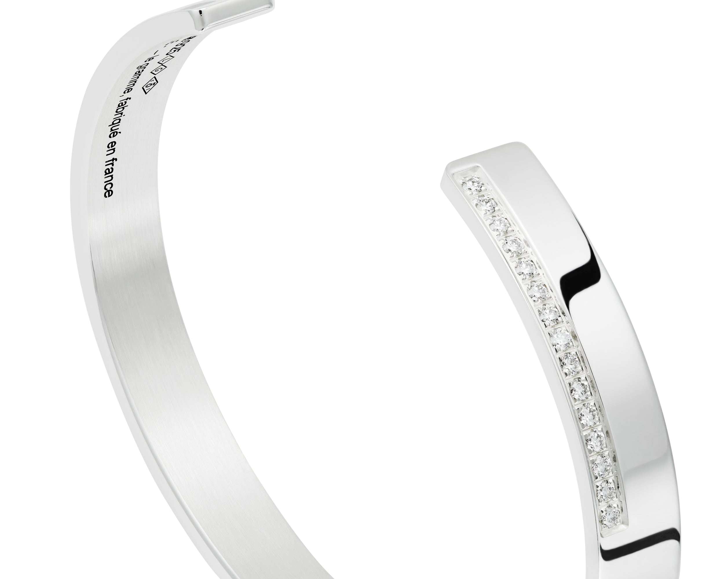 bracelet ruban le 20g serti diamants