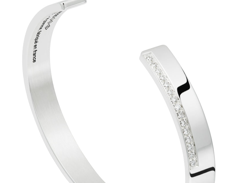 bracelet ruban le 20g serti diamants
