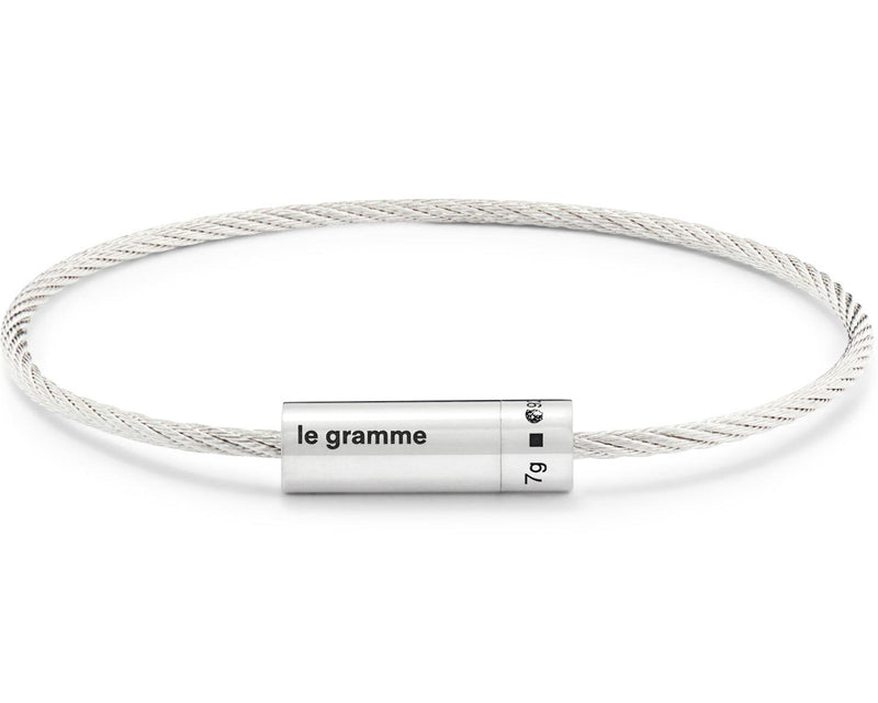 1ldkLe 7g polished cable bracelet